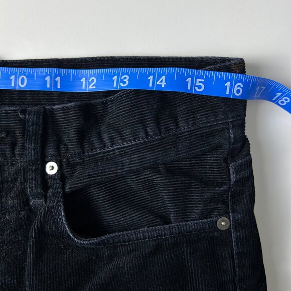 Helmut Lang Black Button Fly 5 Pocket Straight Corduroy Pants Men's Size 30 - Picture 12 of 16
